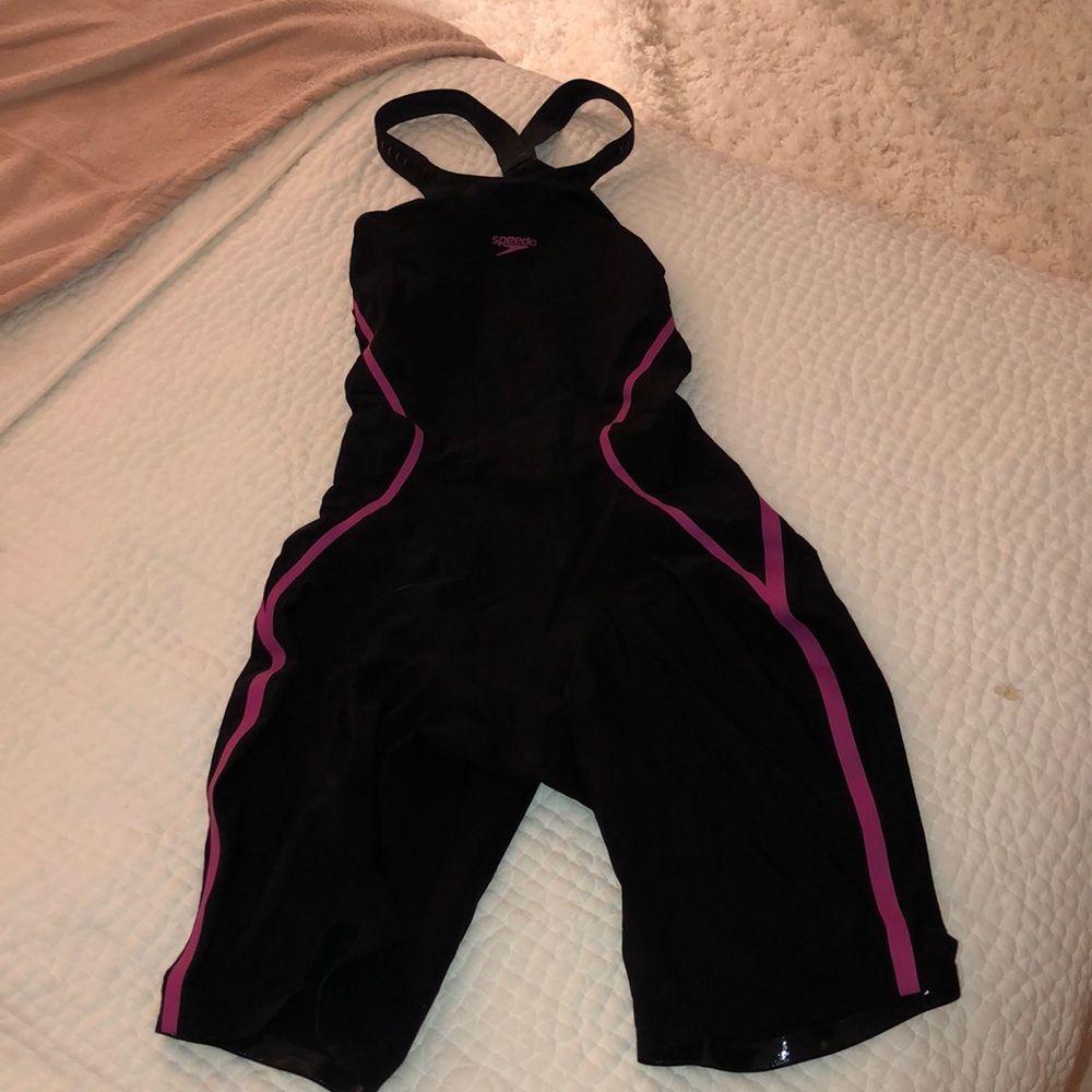 SPEEDO LZR PINK/BLACK SIZE 27 - Picture 1 of 2